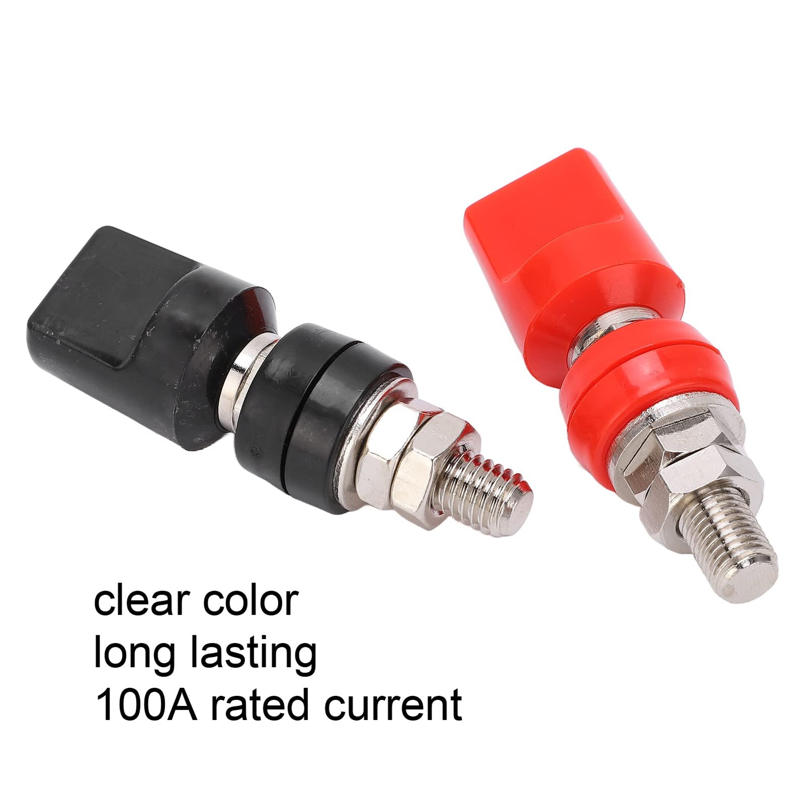 2 PCS M8 Remote Battery Terminals 100A Post Terminals 4mm Plug Hardware