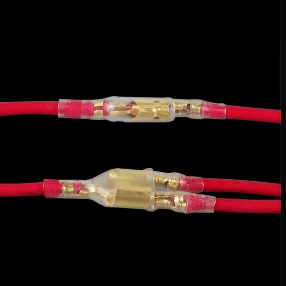 10Set 1 Female 2 Male 4.0 Bullet Crimp Terminal Car Electrical Wire Connector.
