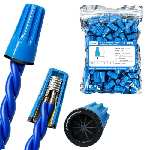 2026 New Grade 50PCS Waterproof Wire Connectors Nuts 22-8AWG,P4W Wire