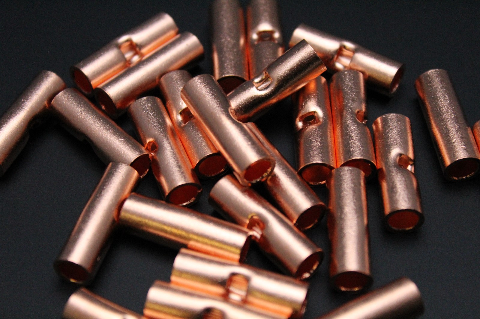 COPPER BATTERY BUTT CONNECTORS 8 4 6 2 1/0 2/0 GAUGE TERMINALS CRIMP AWG LOT
