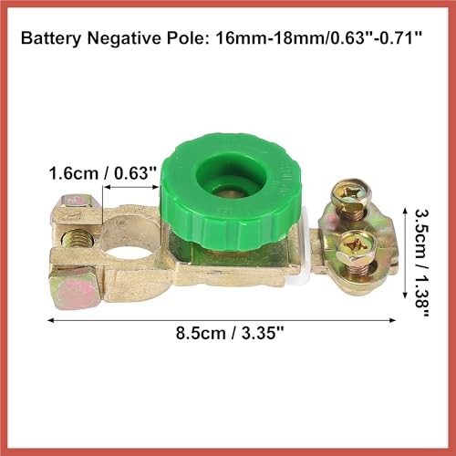 2pcs Top Post Battery Power Disconnect Cut Off Shut Off Isolator Quick Master