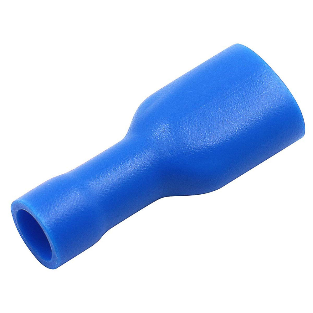 100pcs Female Fully Insulated 6.3mm Spade Terminal Crimp 16-14AWG Wire Connector