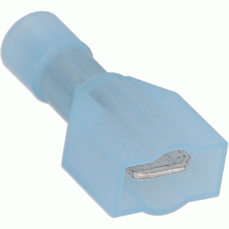 INSTALL BAY BNMD250F / BLUE Nylon Male Quick Disconnect 16-14 Gauge .250 / 200PK