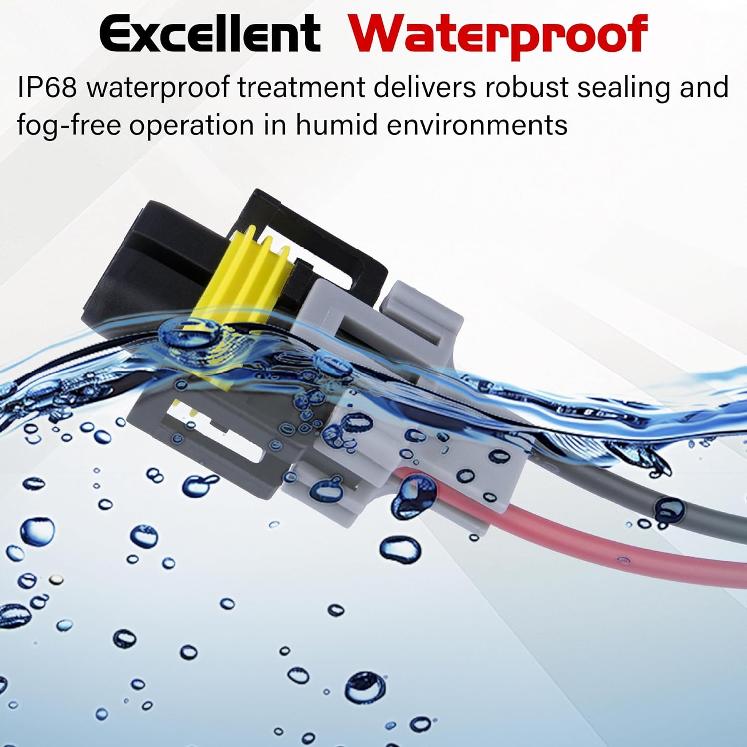 H11 Wiring Harness Socket Adapter Fog Light Wire Connector Female Plug 2PCS
