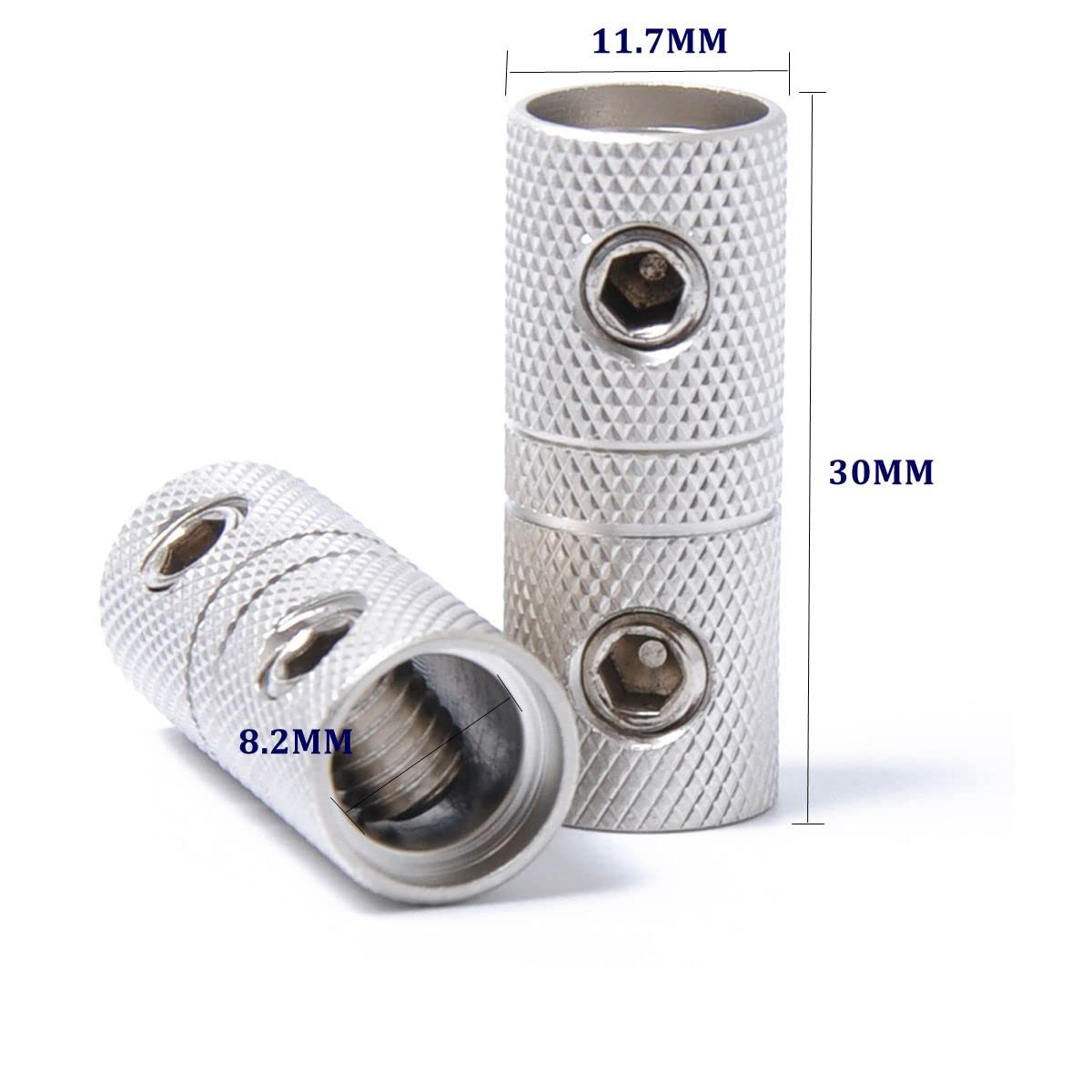 4Gauge Butt Connectors 4GA Wire Splice Car Wire Connection 4AWG Cable Coupler 2P