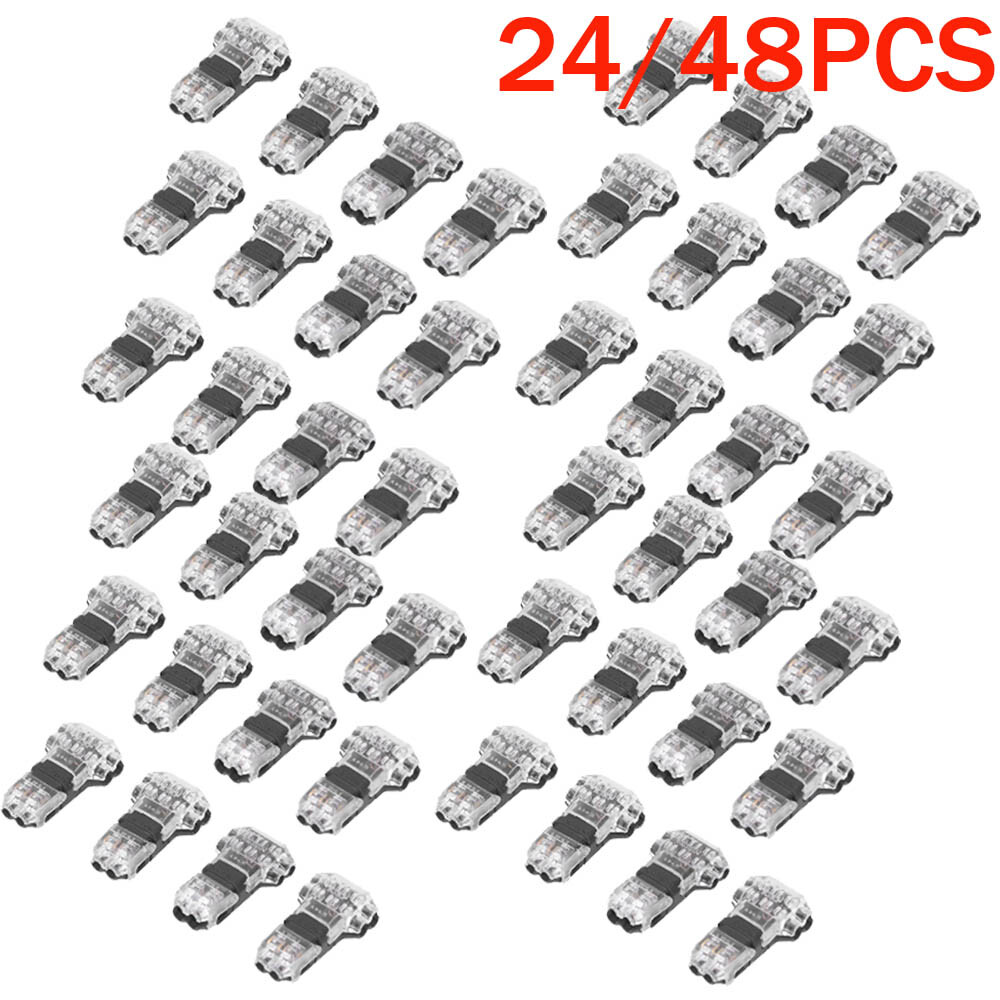 24/48 x Low Voltage T Tap Wire Connectors 3 Way Wire Connector for 18-22AWG Wire