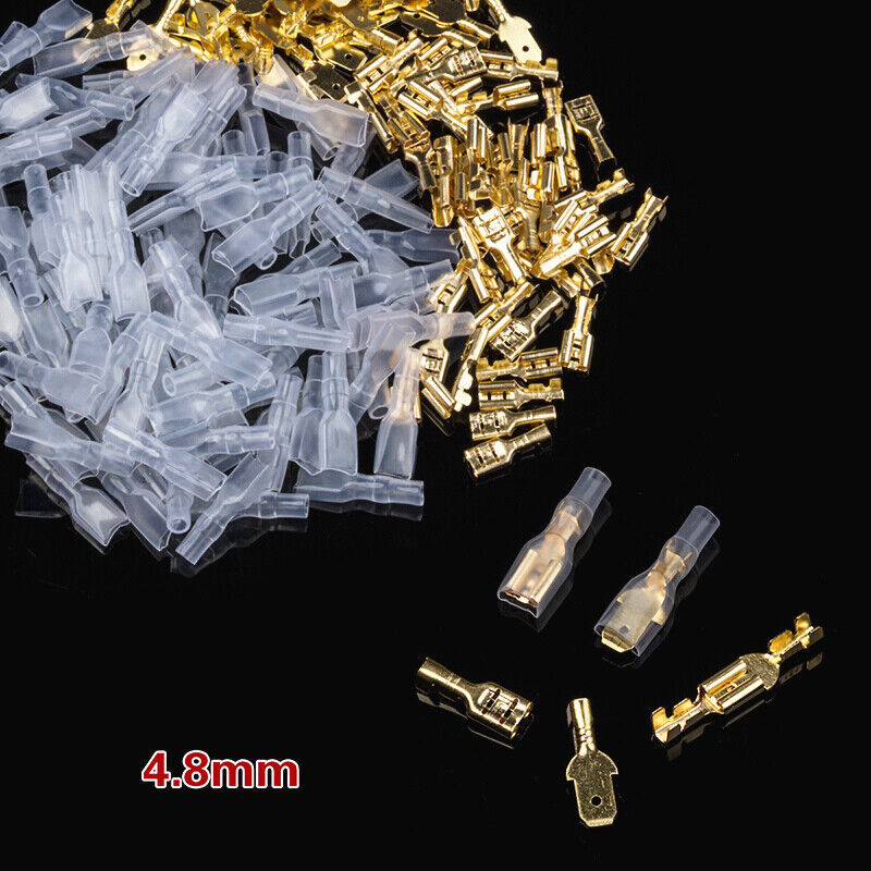 450PCS 2.8/4.8/6.3mm Male Female Spade Crimp Terminals Electrical Connectors Set