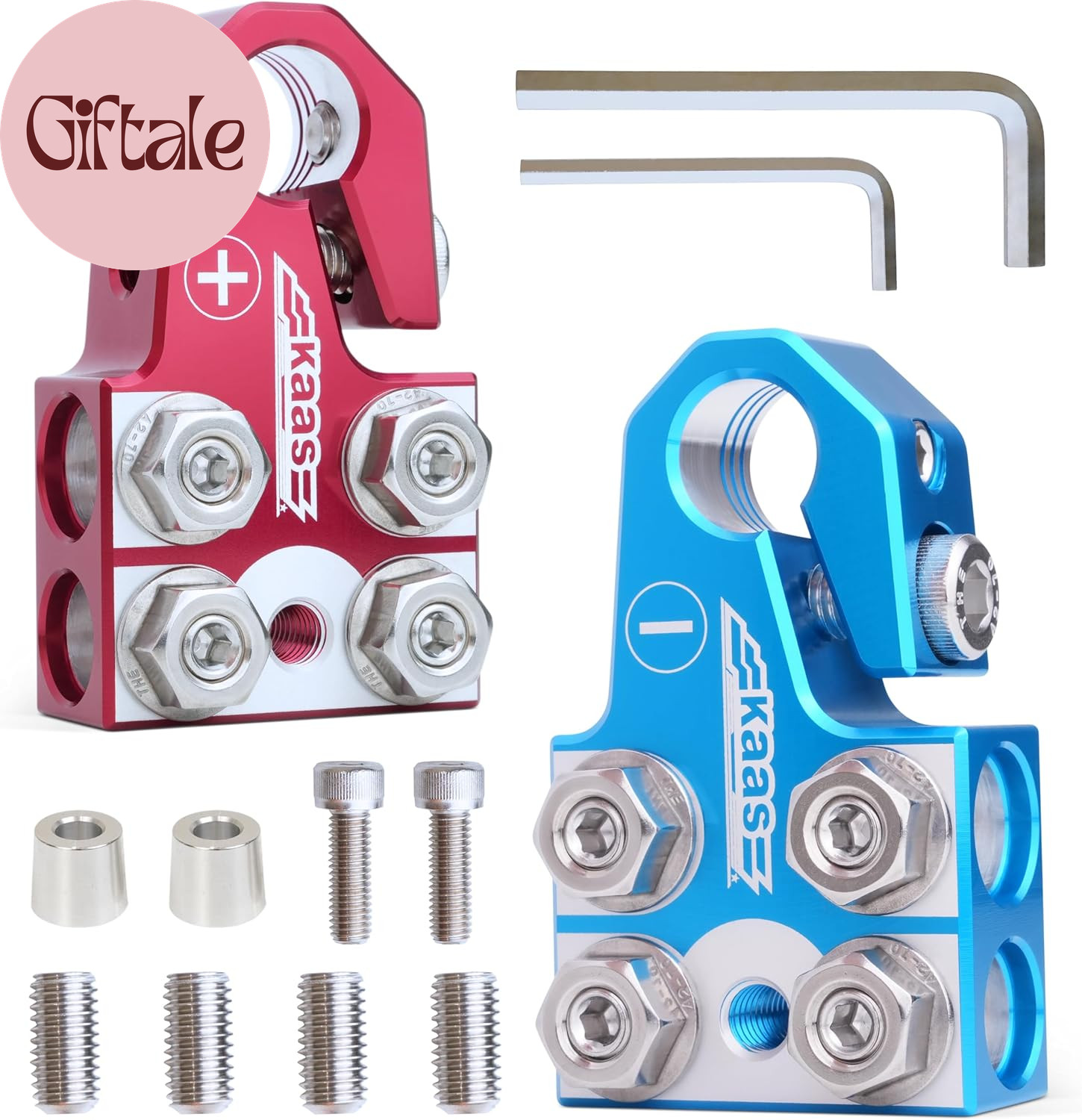 8-Way Lead Acid Battery Terminal Connector, Positive and Negative Set, Battery P