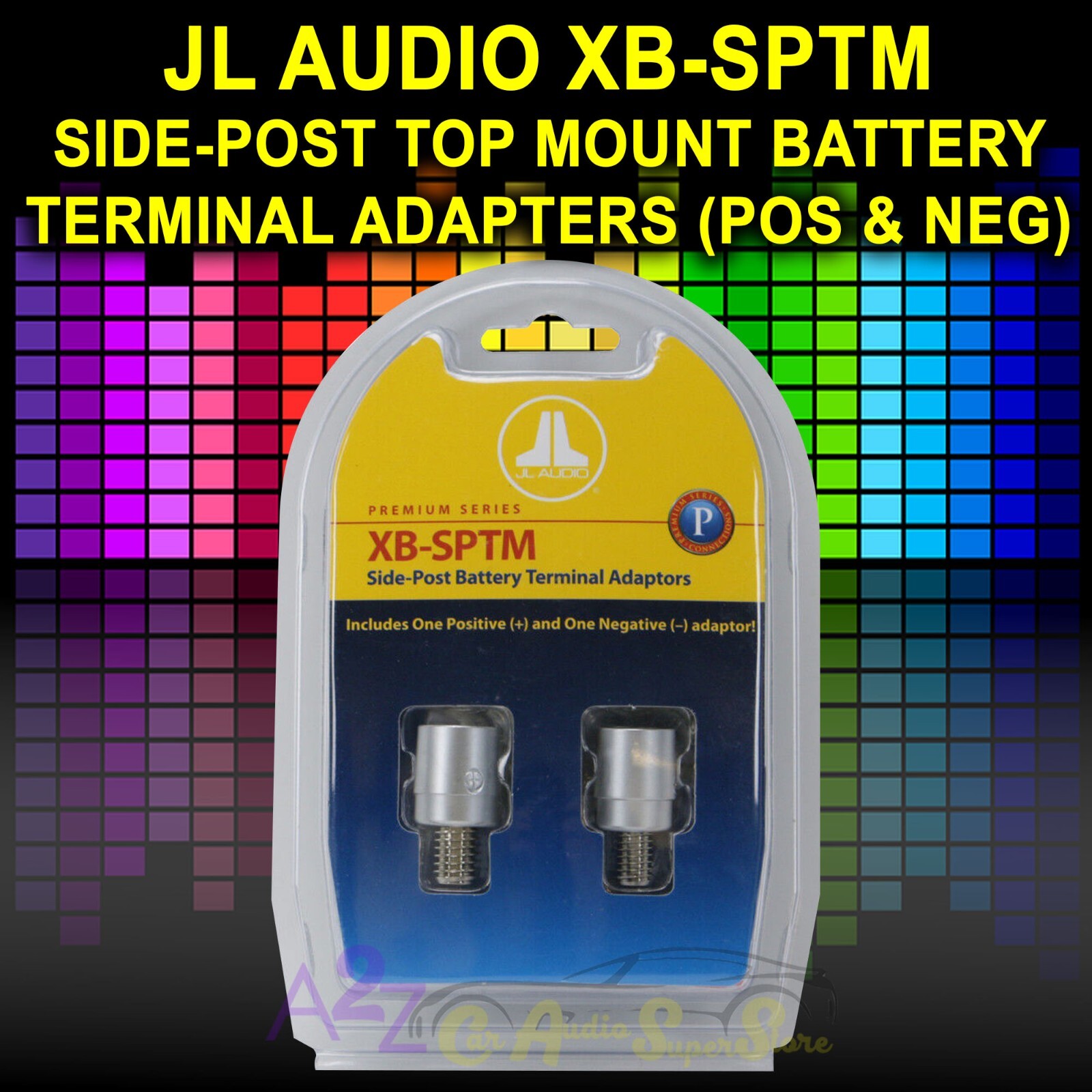 JL AUDIO XB-SPTM SIDE-POST TOP MOUNT BATTERY TERMINAL ADAPTERS (POS & NEG) NEW