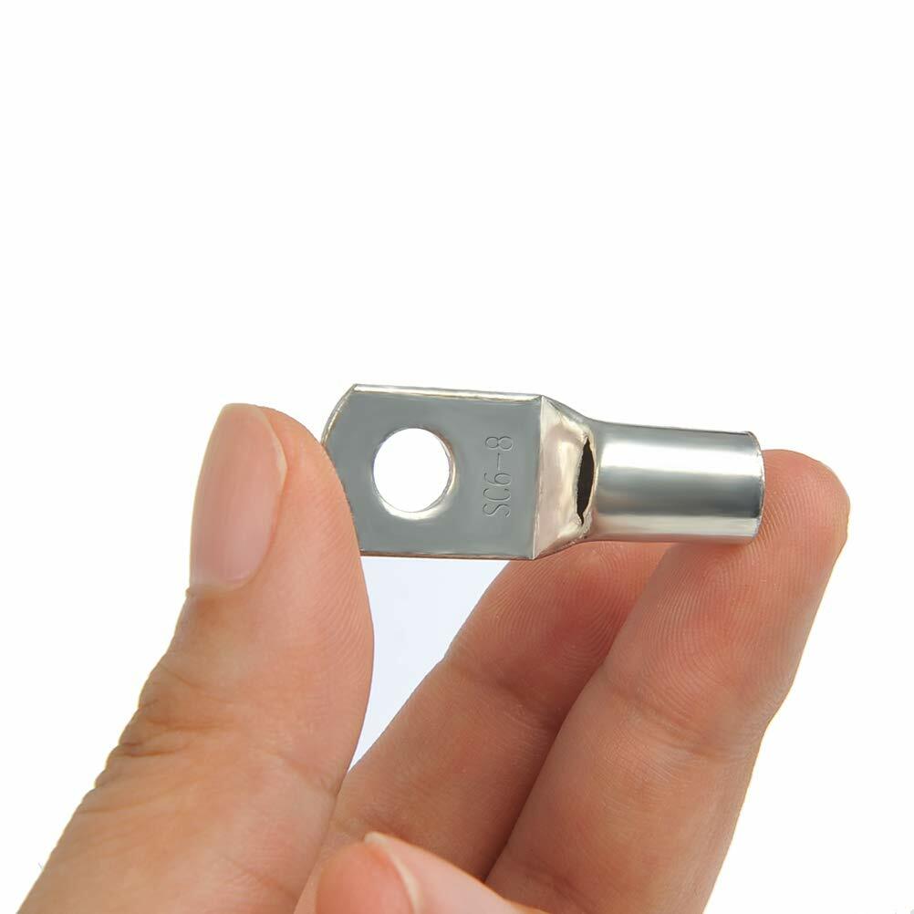 60PCS Tinned Copper Lug Ring Terminals Kit Battery Wire Welding Cable Connectors
