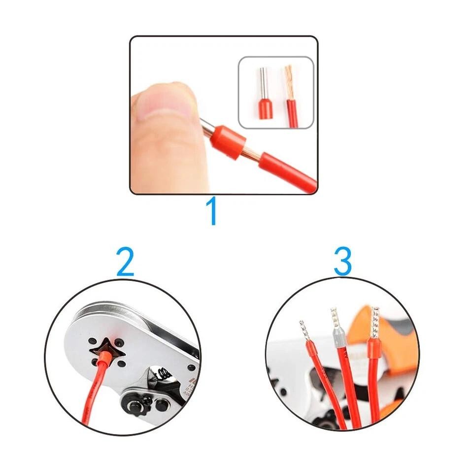 Xffcsec 70pcs 4 Gauge Ferrule Connectors – Insulated End Terminals for Car Am…