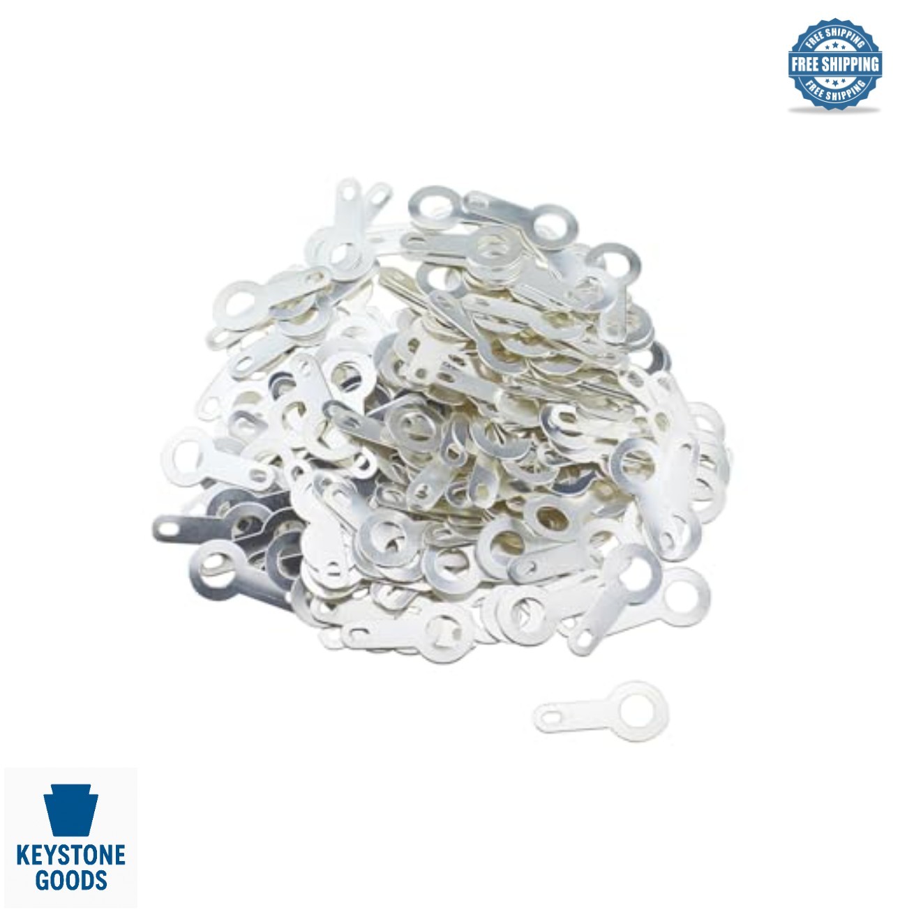 200pcs M4.2 Solder Lugs Silver Plated Copper Ring Terminal Bare 16mm Long for