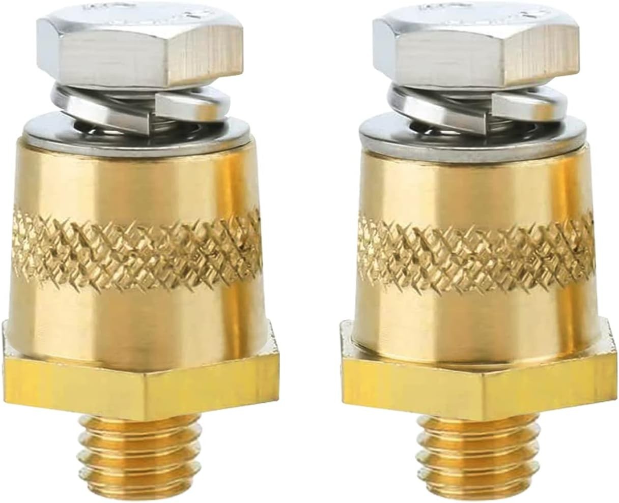 3/8″-16 Thread Male Brass Side Post Battery Terminal Charging Posts, Standard Si