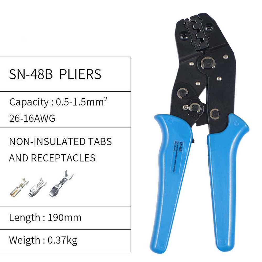 1000Pcs Assortment Spade Male Female Terminals Electrical Wire Crimp Connectors