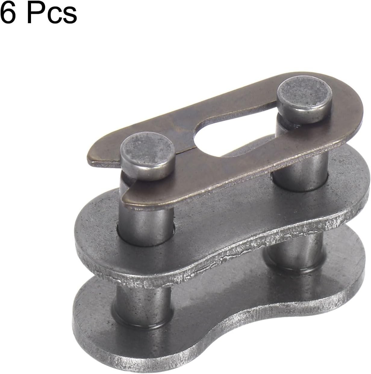 6Pcs #40 Chain Master Connector Link 1/2 Inch Pitch Carbon Steel 08A Split Links