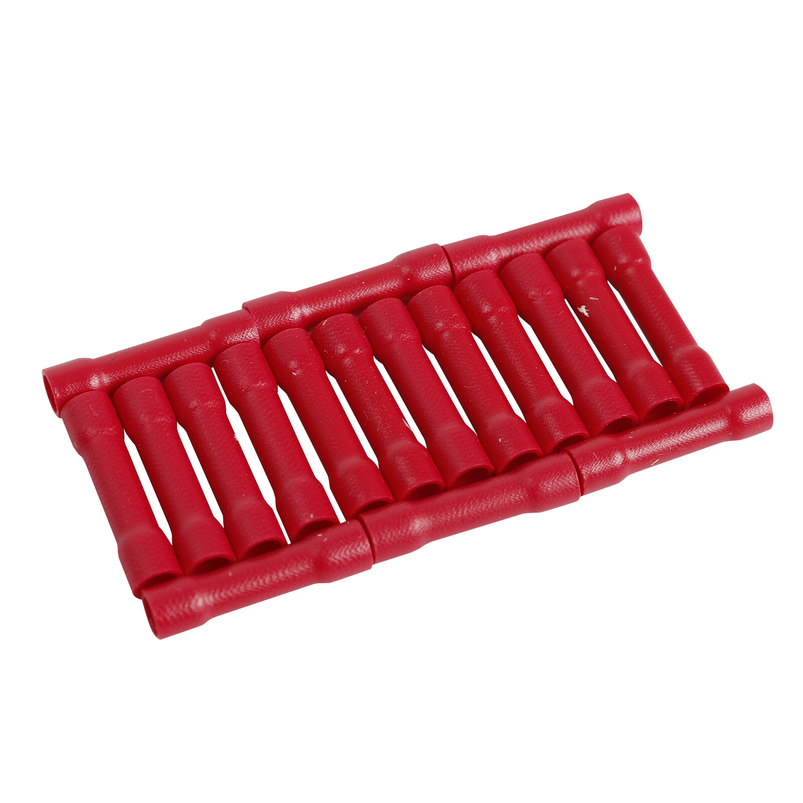 1000Pcs 22-18 Gauge AWG Ga Wire Butt Connectors Vinyl Car Radio Terminals Red