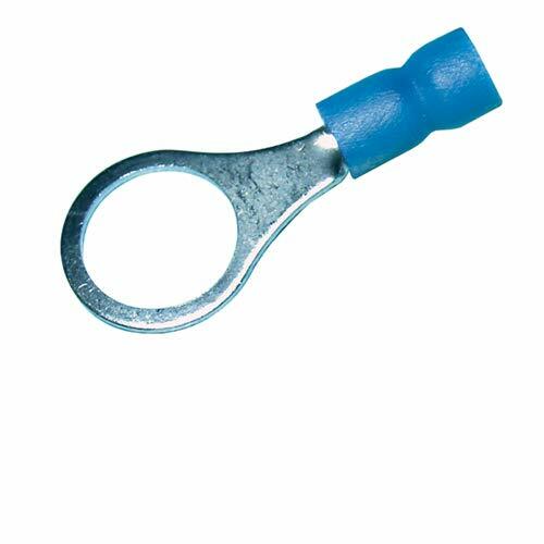 Ring Terminal Vinyl Insulated 3/8” Blue 16-14 Gauge – 50PK