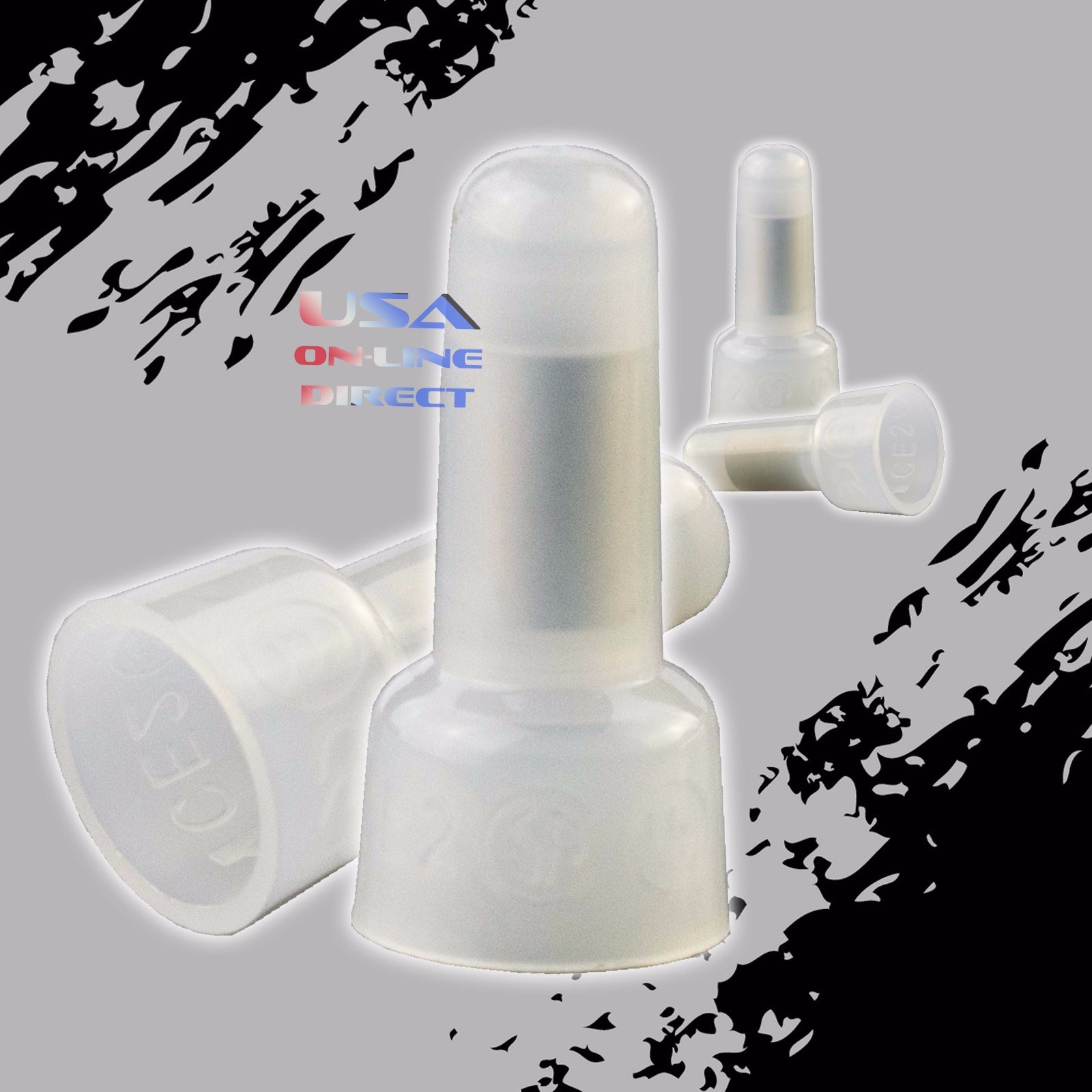 16-14 Gauge Transparent Closed End Crimp Cap Caps Wire UL Approve 1000 PCS PACK