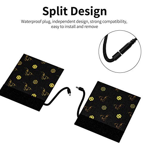 12V Heated Grip Wraps for Motorcycle/ATV/Snowmobile, Direct Battery or Acc