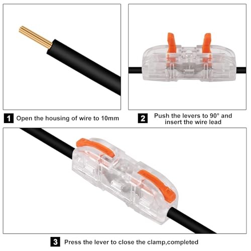 34pcs Quick Connect Electrical Splicing 34pcs transparent three color box SPL-1