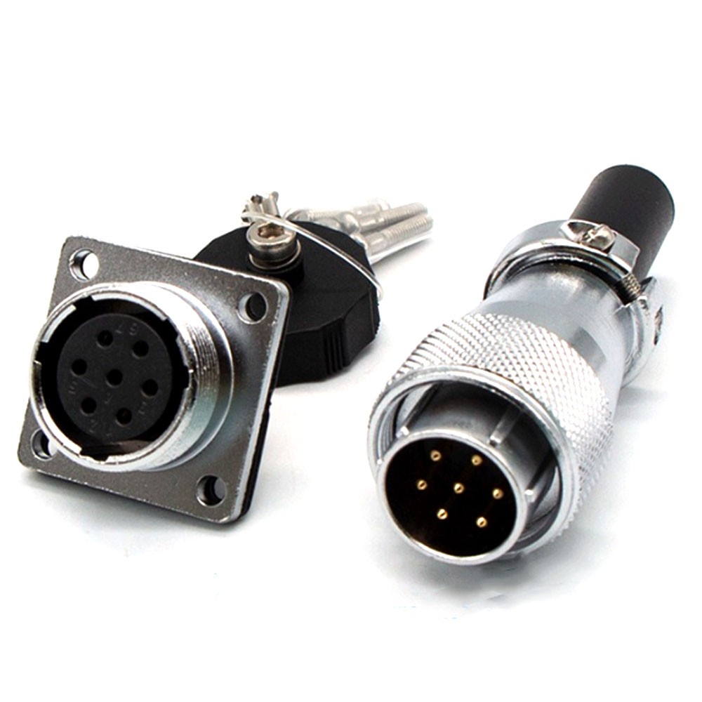 WS20 10A 7 Pin Aviation Plug Socket,Industrial Electrical Power Connector NEW