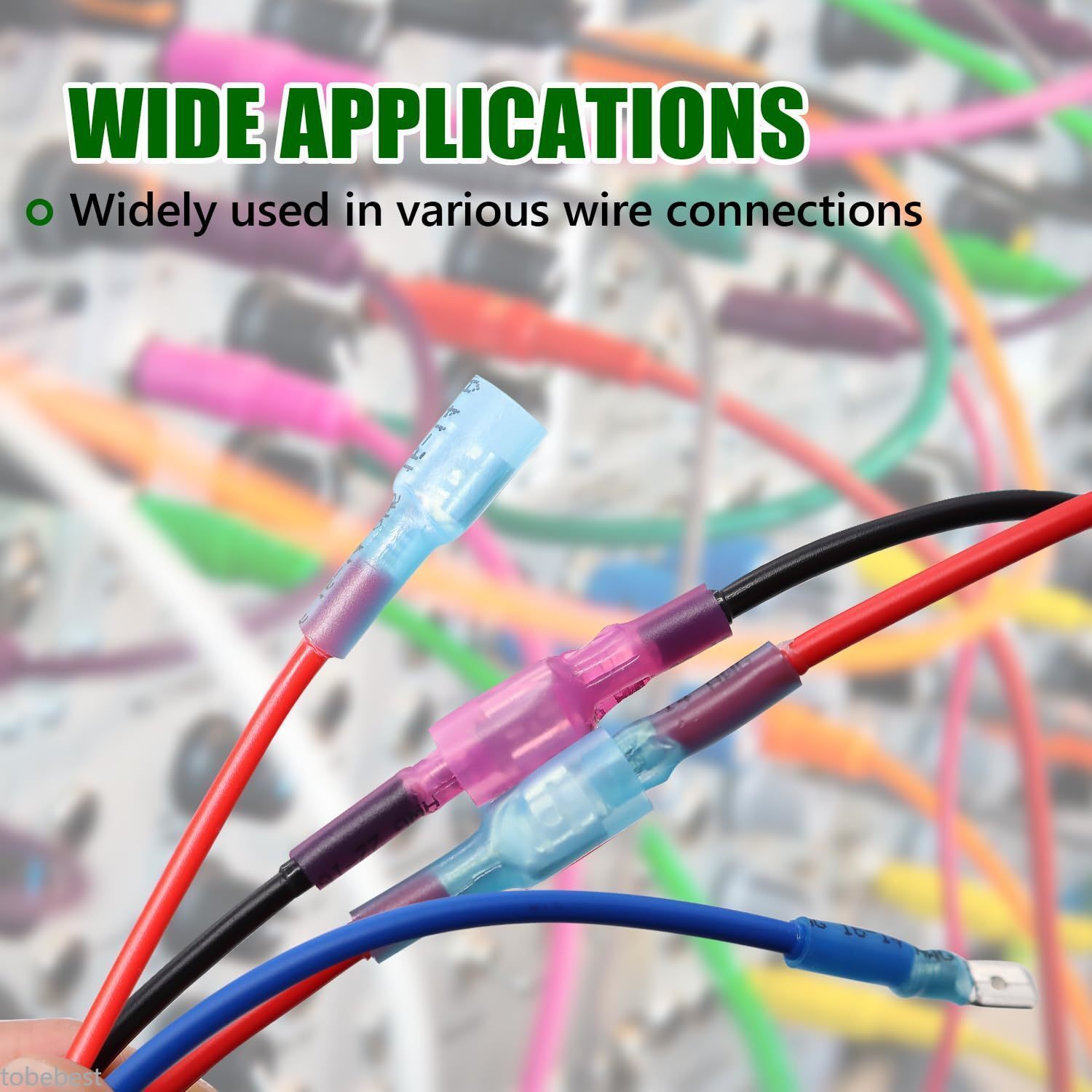 1000x Heat Shrink Butt Red Blue Yellow Waterproof Wire Connectors Seal Terminals
