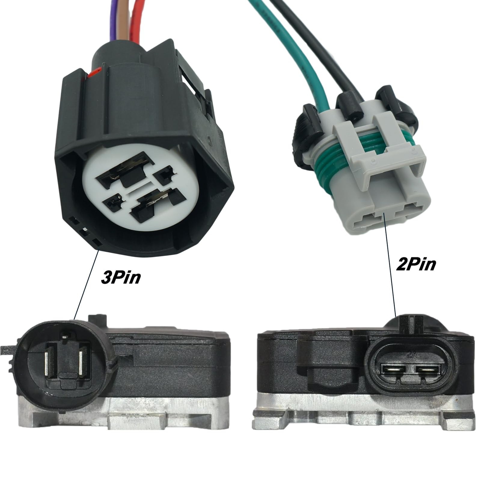 Cooling Fan Control Relay Module Connector Plug Wire Harness for Ford Crown V…