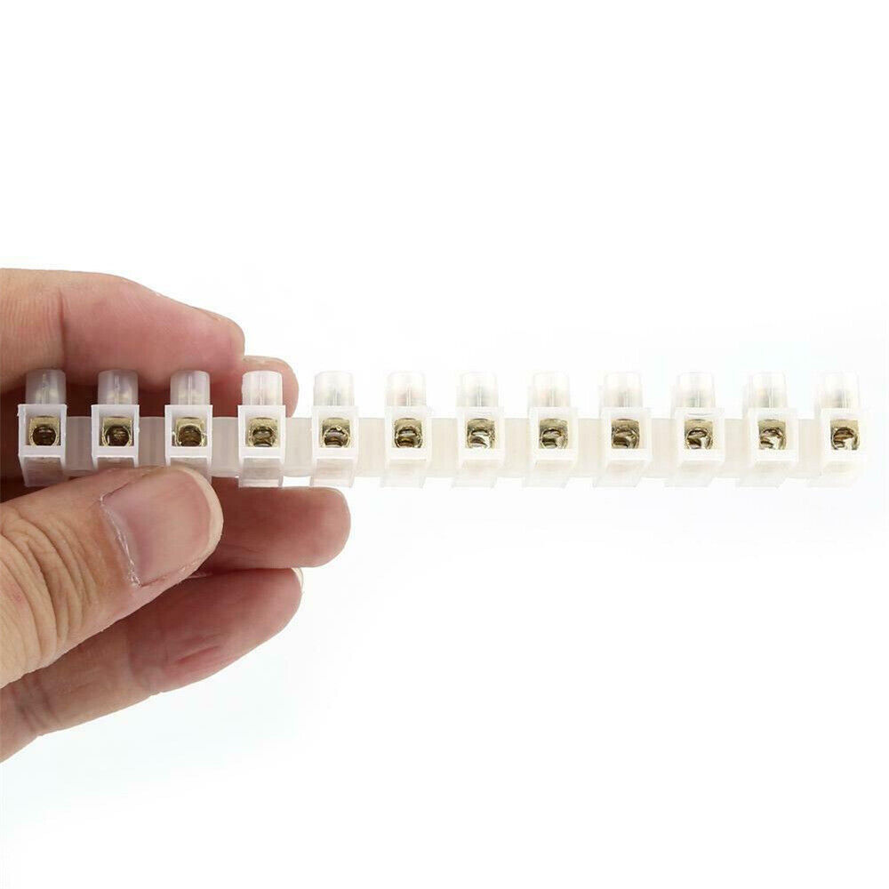 3/6/10/15/30A 12 Way Connector Strip Electrical Wire Terminal Block Connection