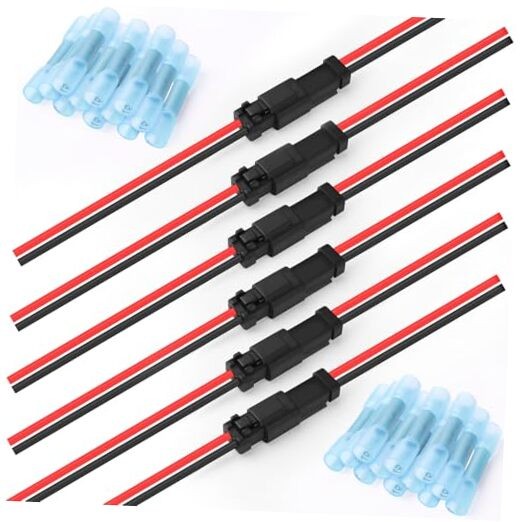 RicoRich ST9020 Anti-Vibration car Waterproof Connector Kit with 24pcs Butt, 2