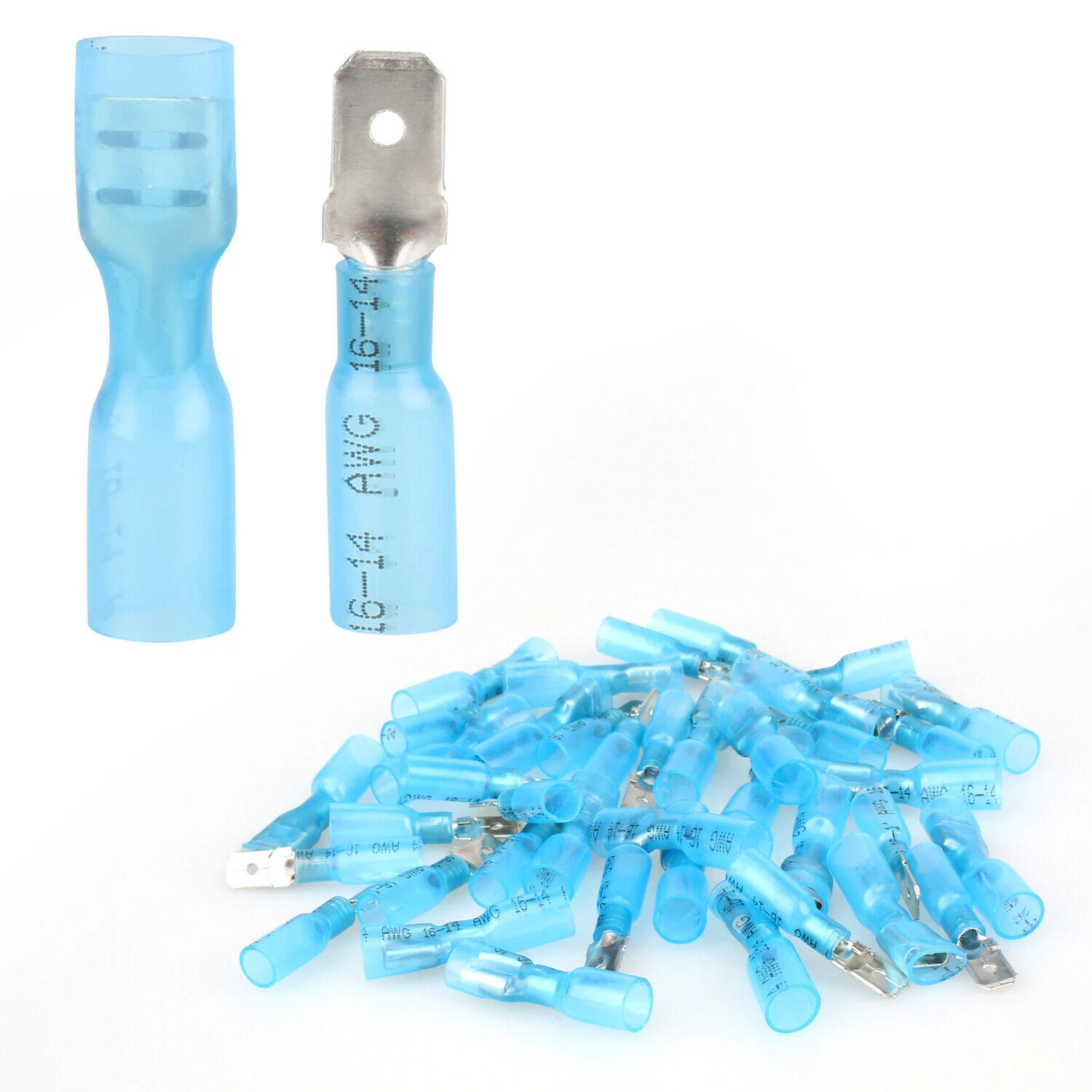 220pcs Heat Shrink Butt Wire Connectors Waterproof Crimp Splice Terminal Kit