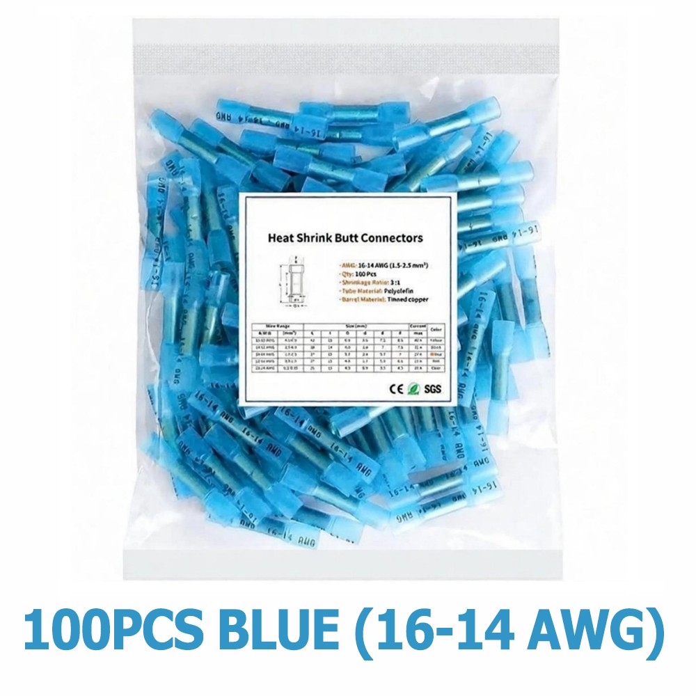 3:1 Ratio High-Shrink Ratio Wire Connectors Quick Install Tin-Plated Waterproof