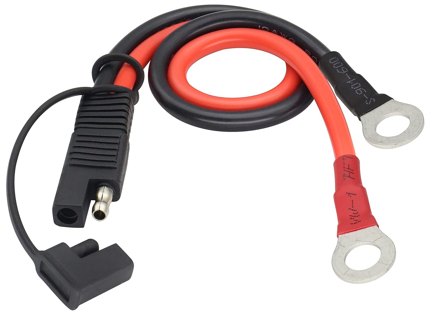 SAE to 2-Pin Quick Disconnect O Ring Terminal Harness Plug Adapter | 10AWG SAE t