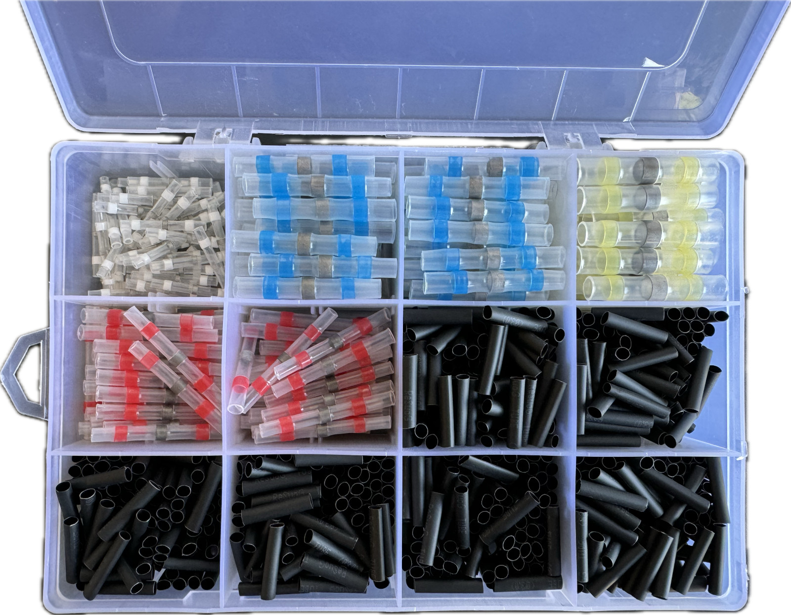 Waterproof Transparent Butt Splice Connector Kit, 800 Pieces!