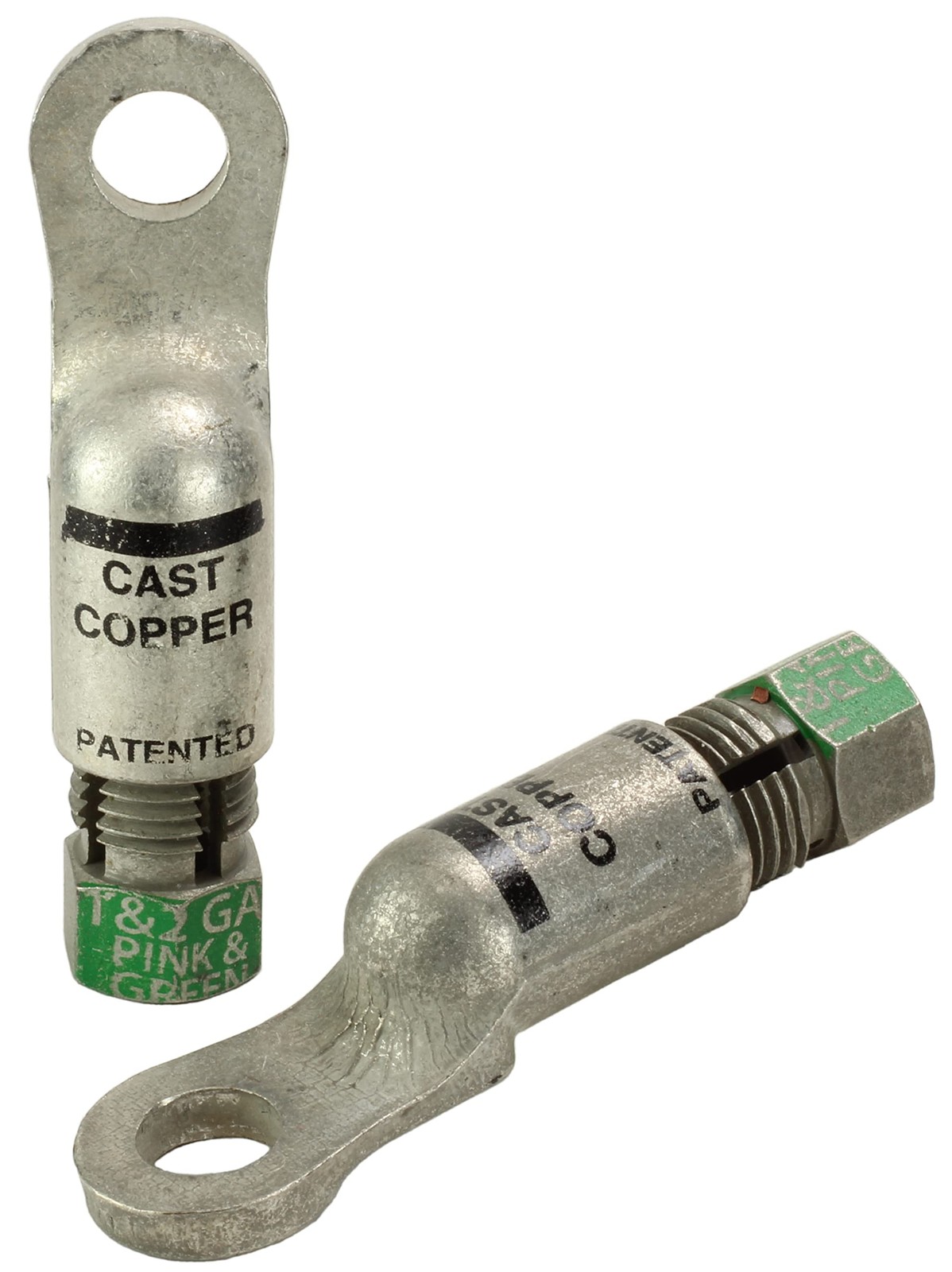 Eyelet Style Battery Compression Terminal for 3/8″ Stud, 1 and 2 Gauge