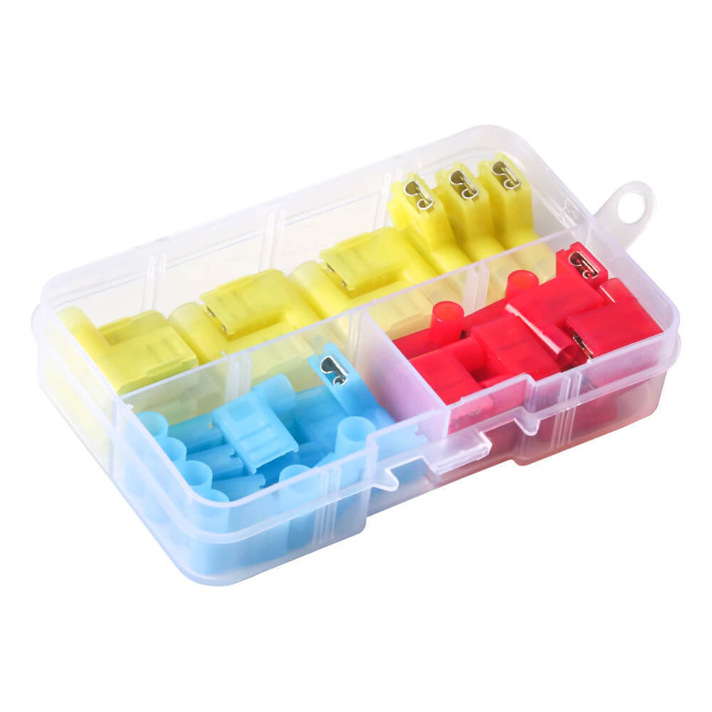 35PCS 10-22AWG Nylon Insulated Female Flag Shaped TerminalWire Crimp Connectors