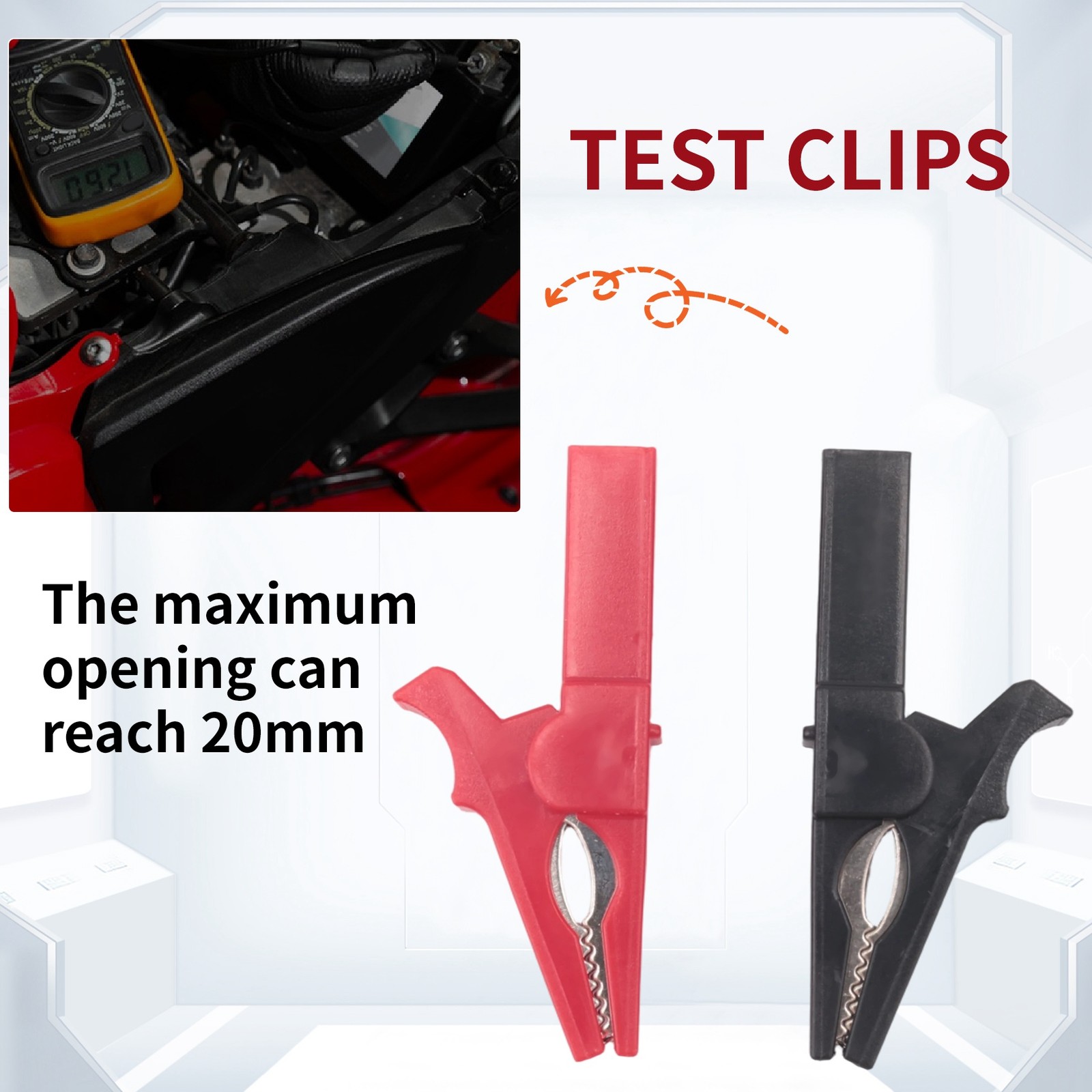 10Pack Clips 1000V 32A Heavy Duty Full Insulated Automotive Car Battery 9064
