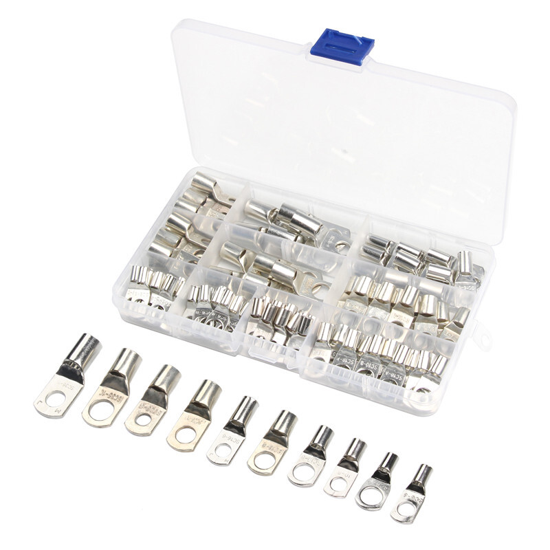 Cable Lugs Copper Ring Crimp Terminal/Plier Car Battery Wire Connectors HX-50B