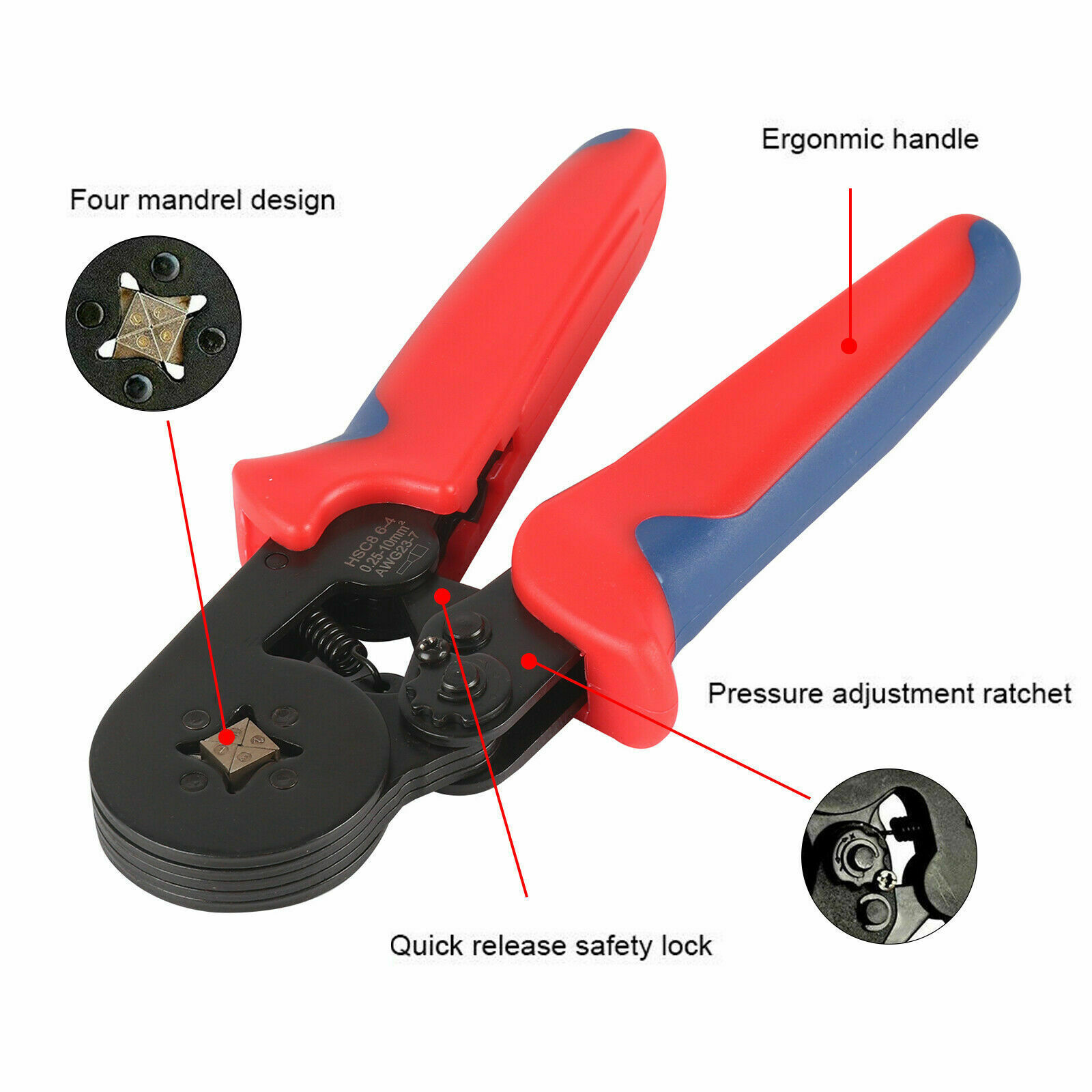 Ferrule Crimping Tool Kit, Crimper Plier with 2400PCS Wire Ferrules Terminal Kit