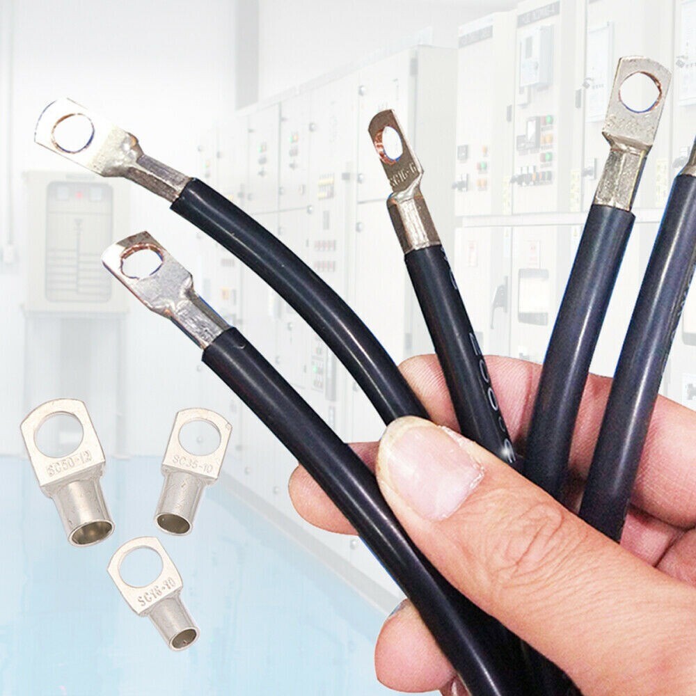 420/140Pcs Cable Lug Copper Ring Crimp Terminal/Plier Car Battery Wire Connector