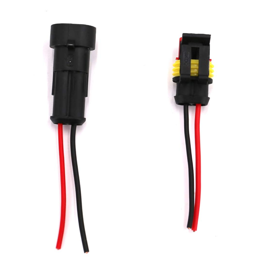 2 Pin Way 16 AWG Waterproof Electrical Wire Connector Plug Automotive Wire