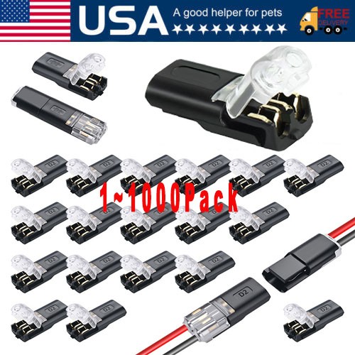 2 Pin Waterproof Electrical Connector Car Automotive Wire Plug Terminal Lot