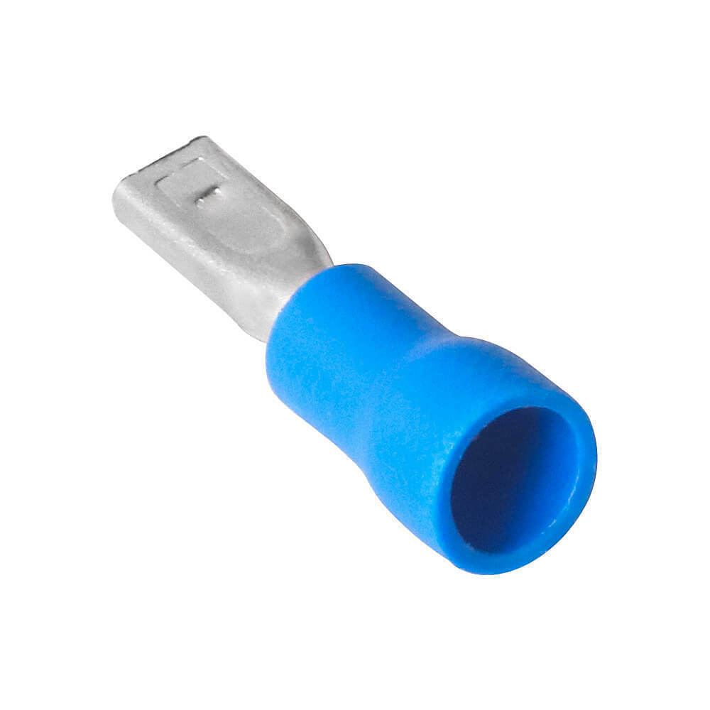 Blue 2.8mm Female/Male Insulated Spade Wire Connector Crimp Terminal 16-14 AWG
