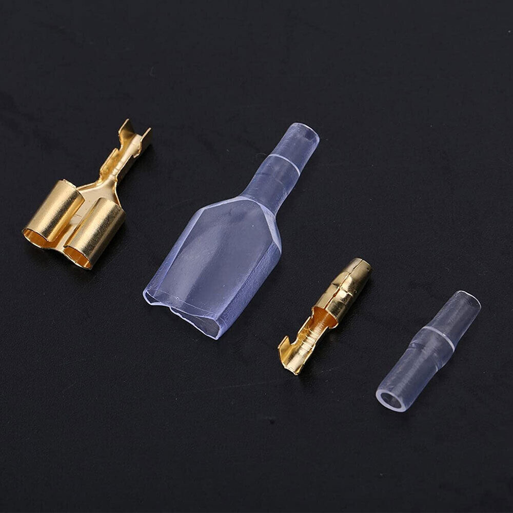 10Set 1 Female 2 Male 4.0 Bullet Crimp Terminal Car Electrical Wire Connector.