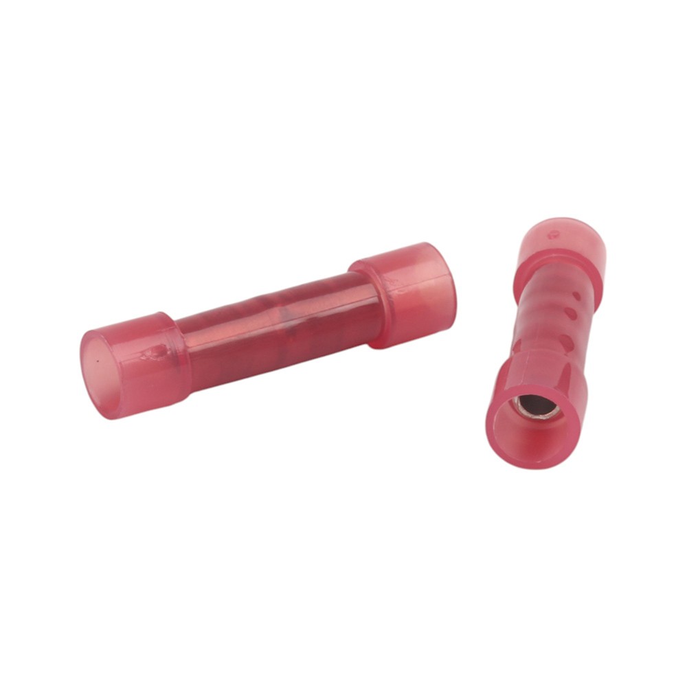 22-18 AWG GA Wire Seamless Nylon Butt Connectors Crimp Wire Terminal 100pcs