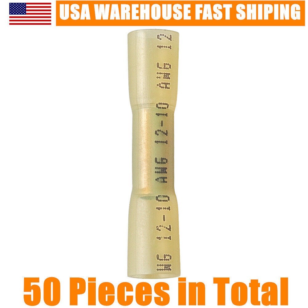 600/200 Heat Shrink Butt Connectors Waterproof Electrical Wire Splice for Marine