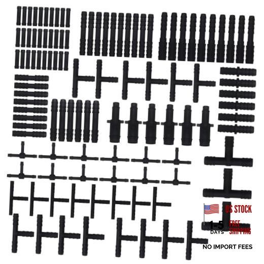 113 PCS Vacuum Connector Assortment, 12 Sizes Heat Resistant 240℃ (460℉) Nylon