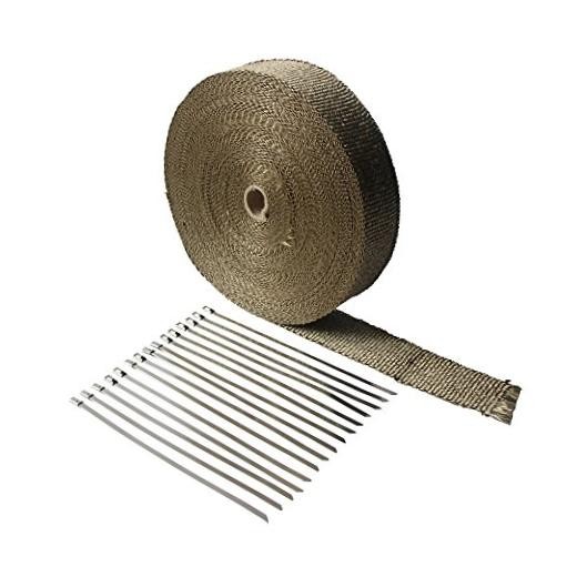 2″x 100’Titanium Exhaust Heat Wrap For Car & 2 inches X 100 feet roll
