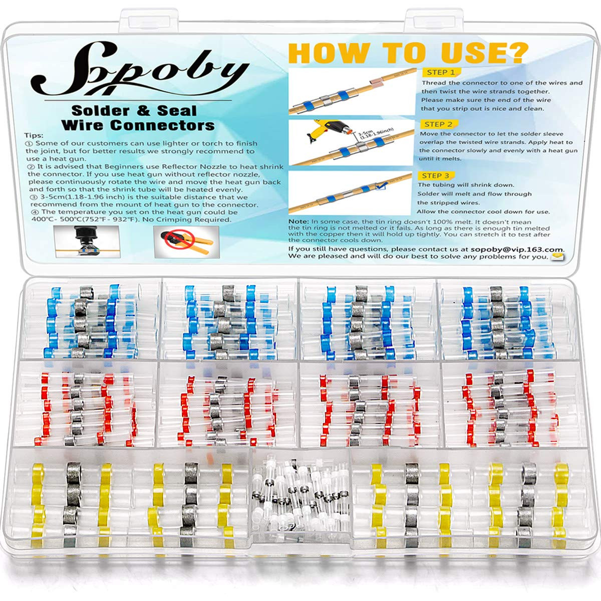 NEW 120PCS Solder al Wire Connectors-Waterproof Connectors-Electrical Solderless