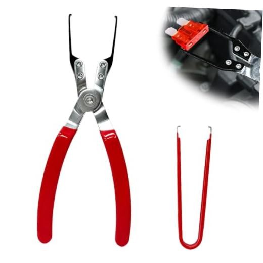 2 PCS Relay Puller Pliers, Vehicle Relay & Fuse Puller Battery Terminal Wiper