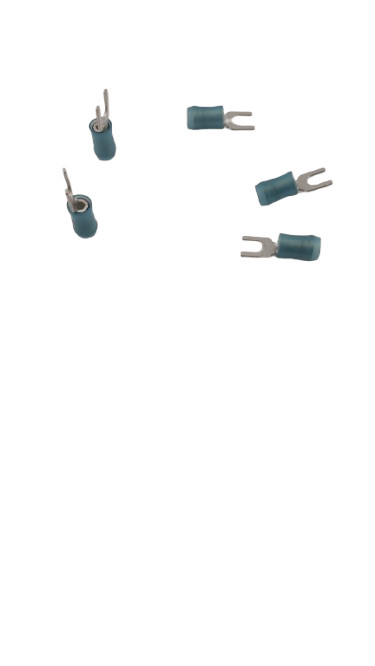 100 LOT NEW TE AMP 321233 Spade Tongue Terminal, 16–14 AWG, #8 / M4 Stud 4.34mm